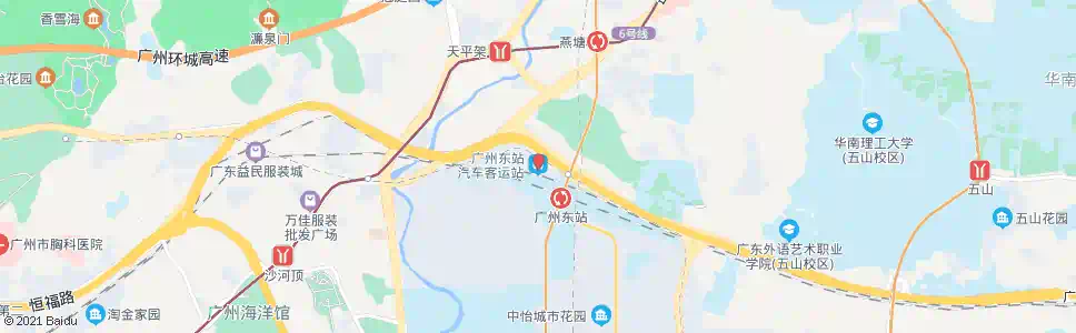 广州广州东站汽车站_公交站地图_广州公交_妙搜公交查询2025