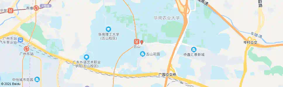 广州华农大正门_公交站地图_广州公交_妙搜公交查询2025