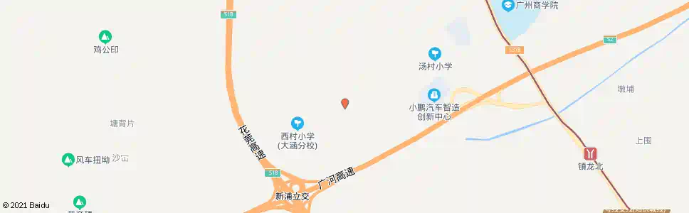 广州大涵村委_公交站地图_广州公交_妙搜公交查询2025