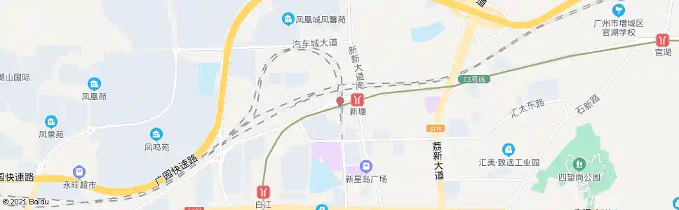 广州新塘总站(光华路口)_公交站地图_广州公交_妙搜公交查询2025