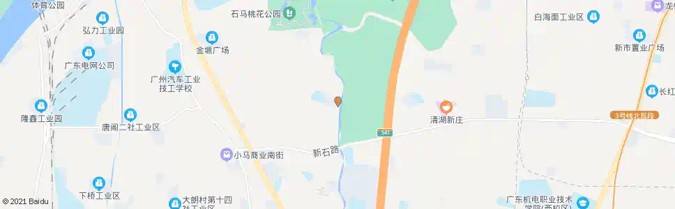 广州石马涌边大街北_公交站地图_广州公交_妙搜公交查询2025