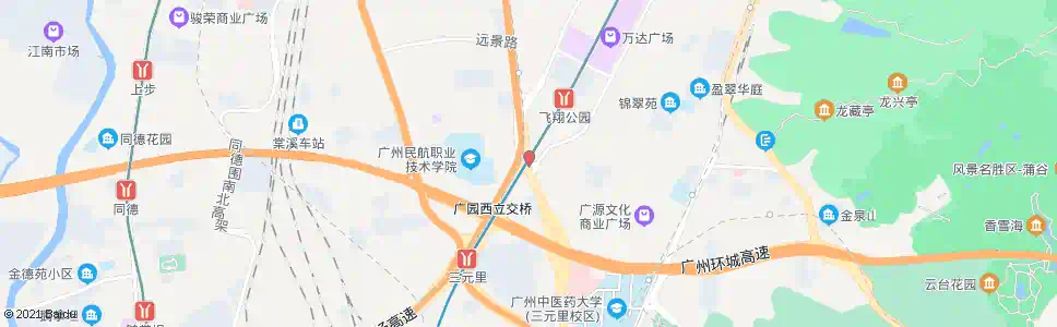 广州云城东路口_公交站地图_广州公交_妙搜公交查询2025