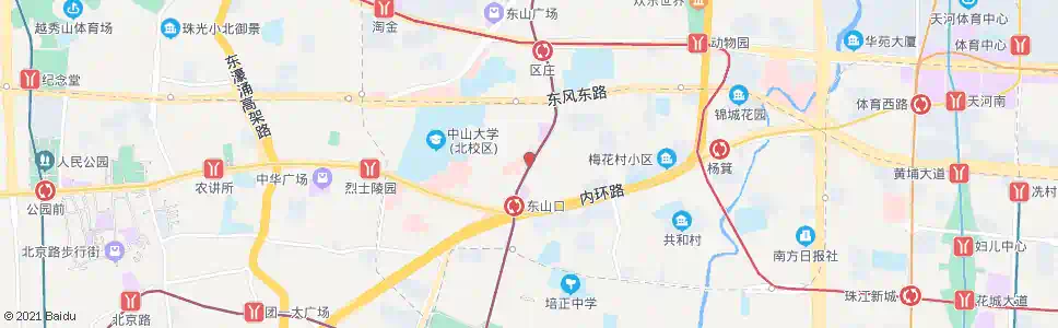 广州农林下路(广药附属一院)_公交站地图_广州公交_妙搜公交查询2025