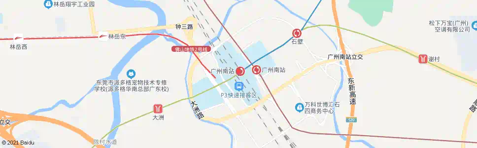 广州瑞康路南_公交站地图_广州公交_妙搜公交查询2025