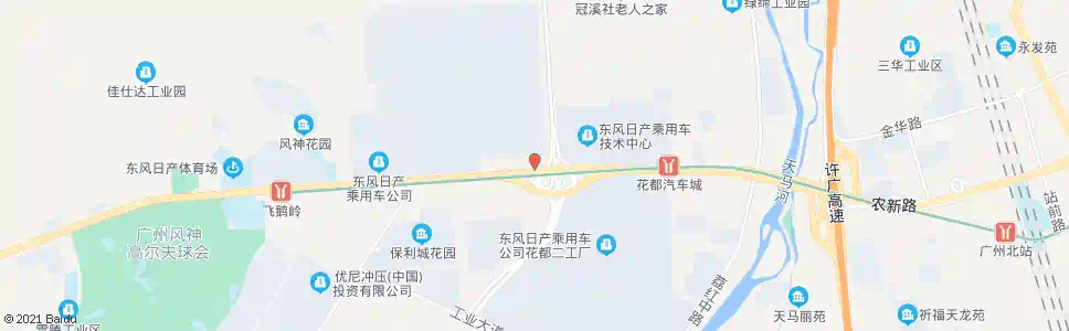 广州风神工商银行_公交站地图_广州公交_妙搜公交查询2025