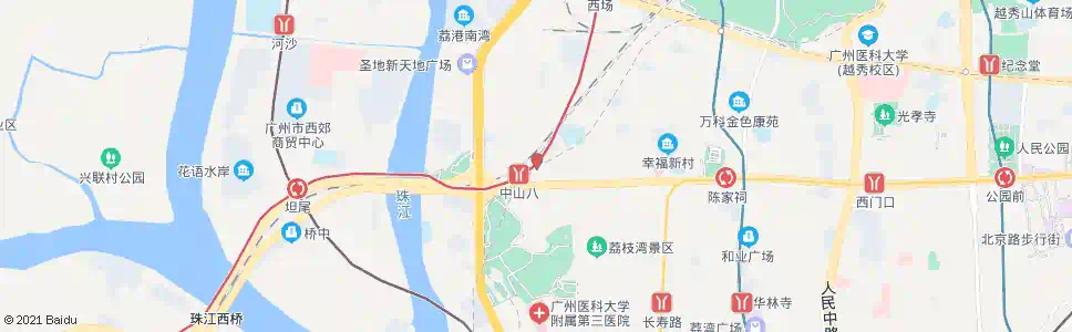 广州中山八路(总站)_公交站地图_广州公交_妙搜公交查询2025
