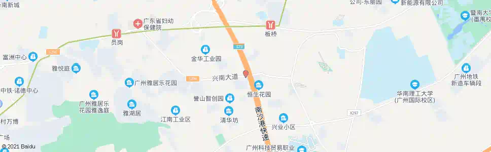 广州南草堂_公交站地图_广州公交_妙搜公交查询2025