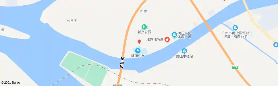 广州横沥中学_公交站地图_广州公交_妙搜公交查询2025