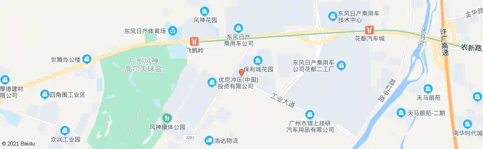 广州风神公寓_公交站地图_广州公交_妙搜公交查询2025