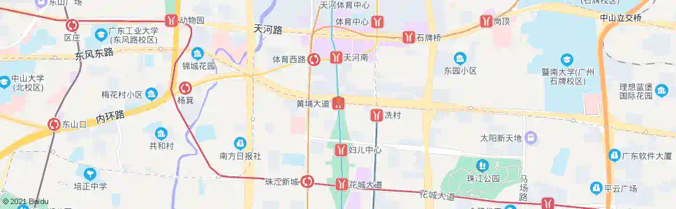 广州黄埔大道站_公交站地图_广州公交_妙搜公交查询2025