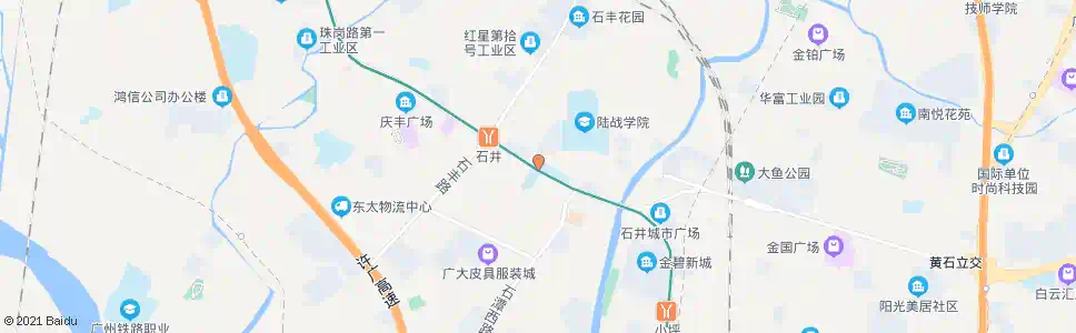广州石井中学_公交站地图_广州公交_妙搜公交查询2025