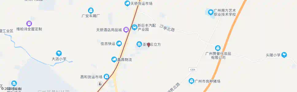 广州沙亭南路_公交站地图_广州公交_妙搜公交查询2025
