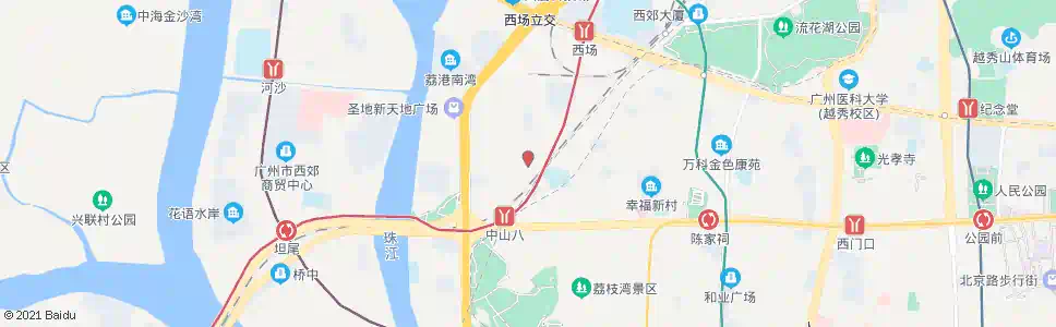 广州南源街_公交站地图_广州公交_妙搜公交查询2025