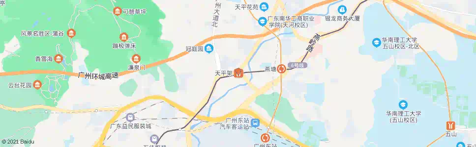广州天平架_公交站地图_广州公交_妙搜公交查询2025
