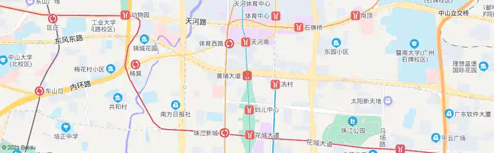广州东圃(黄埔大道)_公交站地图_广州公交_妙搜公交查询2025