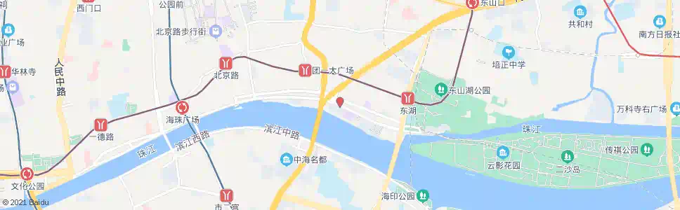 广州大沙头(海港城)_公交站地图_广州公交_妙搜公交查询2025
