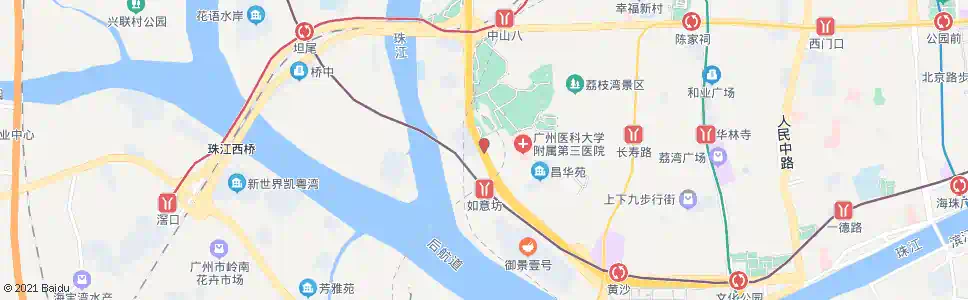 广州如意坊总站_公交站地图_广州公交_妙搜公交查询2025