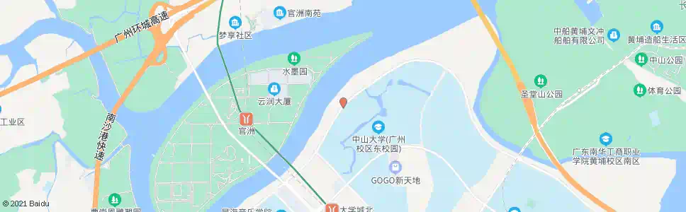 广州外环东路_公交站地图_广州公交_妙搜公交查询2025