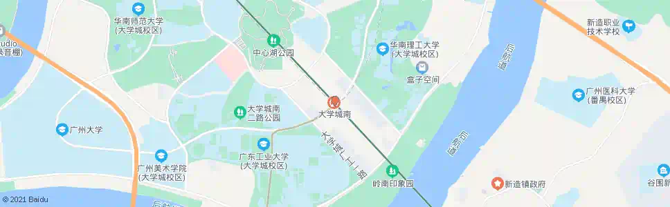 广州大学城南站_公交站地图_广州公交_妙搜公交查询2025