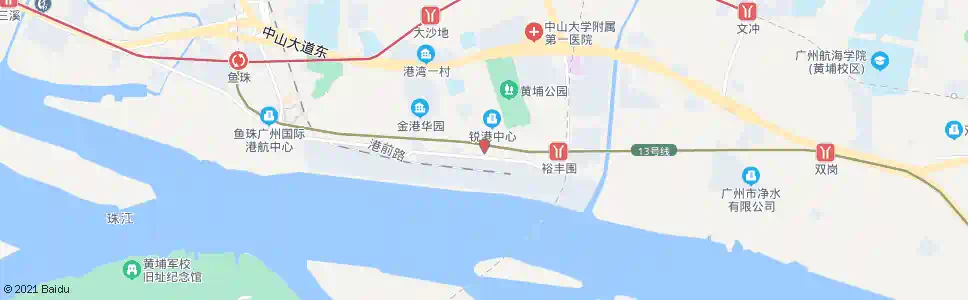 广州黄埔港总站(港湾路)_公交站地图_广州公交_妙搜公交查询2025
