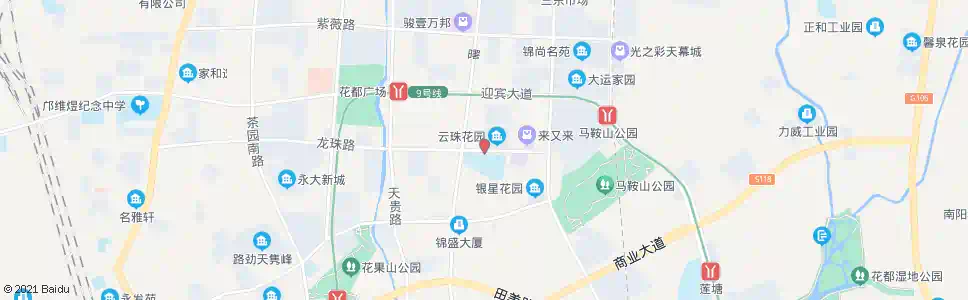 广州云山中学(龙珠路)_公交站地图_广州公交_妙搜公交查询2025