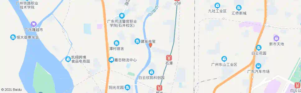 广州石井潭村总站_公交站地图_广州公交_妙搜公交查询2025