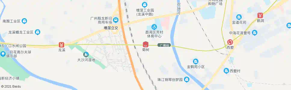 广州菊树站_公交站地图_广州公交_妙搜公交查询2025