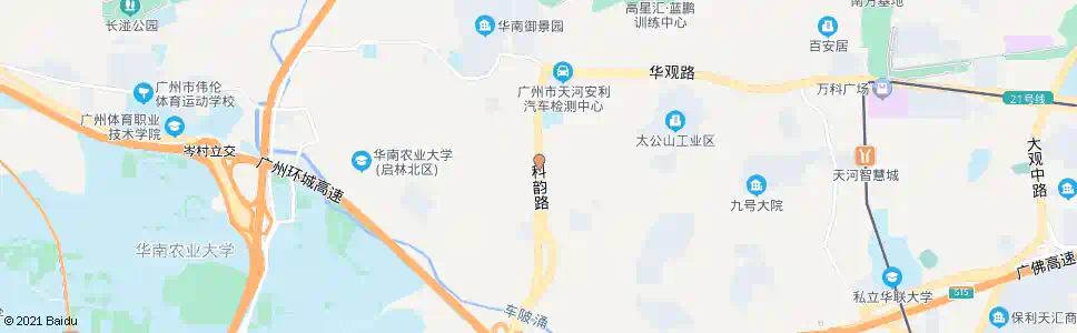 广州岑村红花岗_公交站地图_广州公交_妙搜公交查询2025