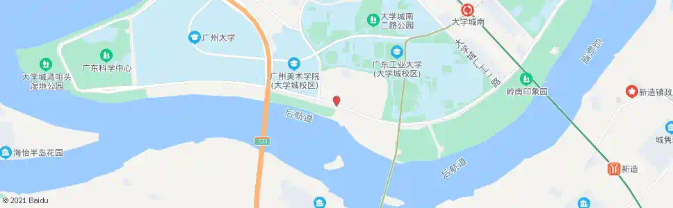 广州大学城南亭村总站_公交站地图_广州公交_妙搜公交查询2025