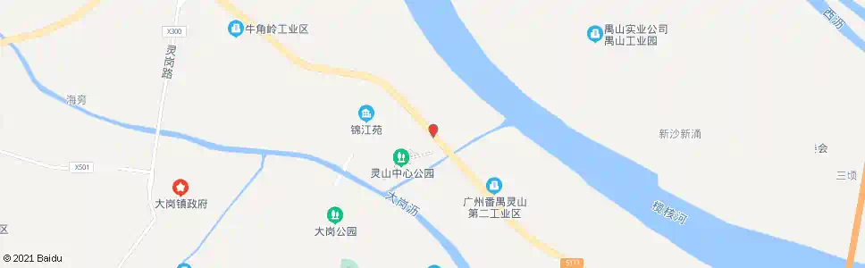 广州灵山医院_公交站地图_广州公交_妙搜公交查询2025