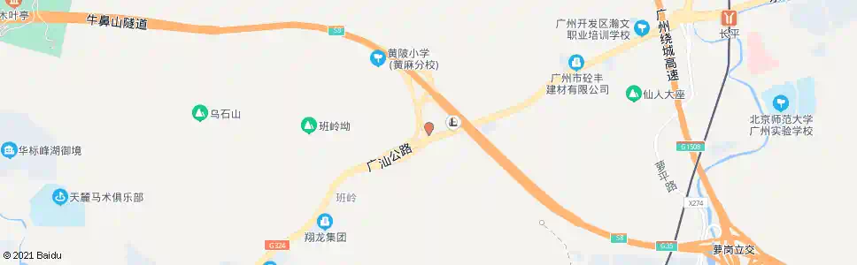 广州黄麻村口_公交站地图_广州公交_妙搜公交查询2025