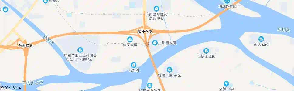 广州东沙桥底_公交站地图_广州公交_妙搜公交查询2025