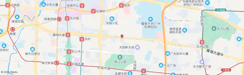广州石牌村_公交站地图_广州公交_妙搜公交查询2025