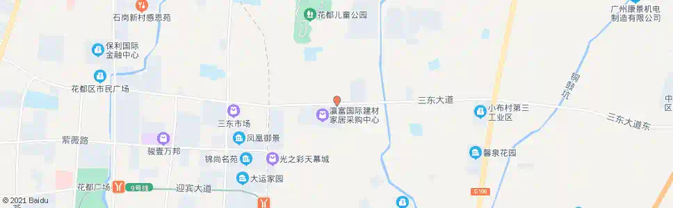 广州山下安置区_公交站地图_广州公交_妙搜公交查询2025