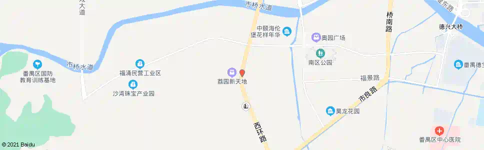 广州岐头村(荔园新天地)_公交站地图_广州公交_妙搜公交查询2025