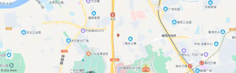 广州植村_公交站地图_广州公交_妙搜公交查询2025