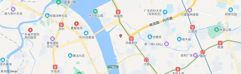 广州凤凰岗_公交站地图_广州公交_妙搜公交查询2025