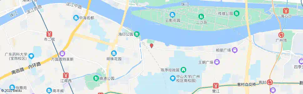 广州珠江泳场_公交站地图_广州公交_妙搜公交查询2025
