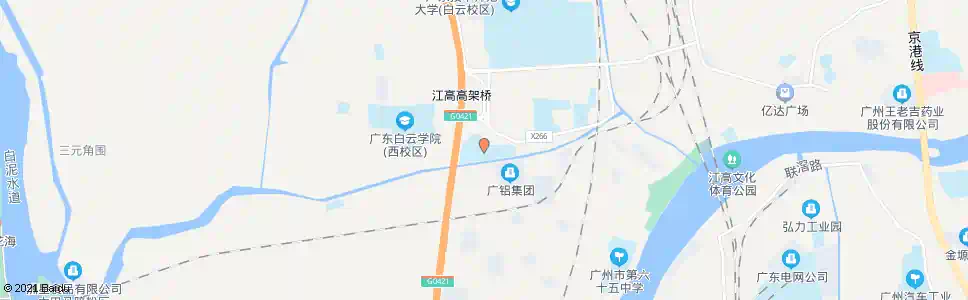广州白云学院_公交站地图_广州公交_妙搜公交查询2025