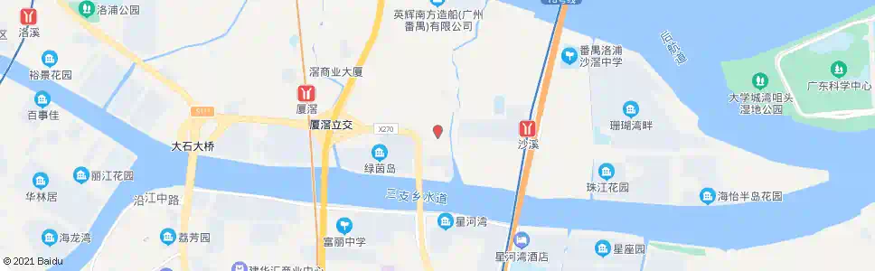 广州沙溪村牌坊_公交站地图_广州公交_妙搜公交查询2025