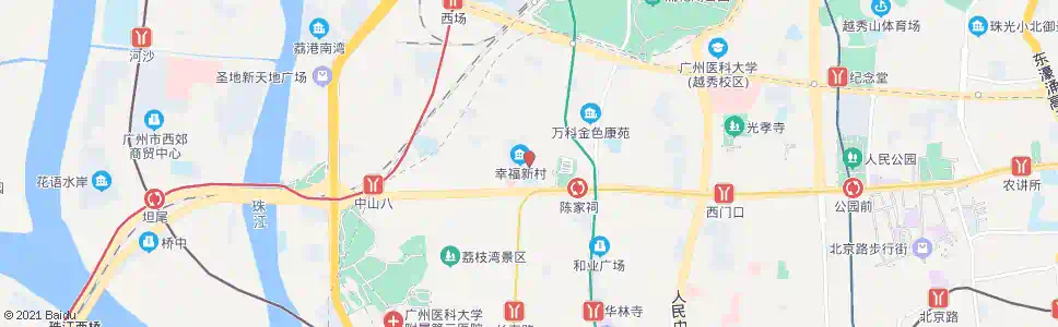广州荔湾路_公交站地图_广州公交_妙搜公交查询2025