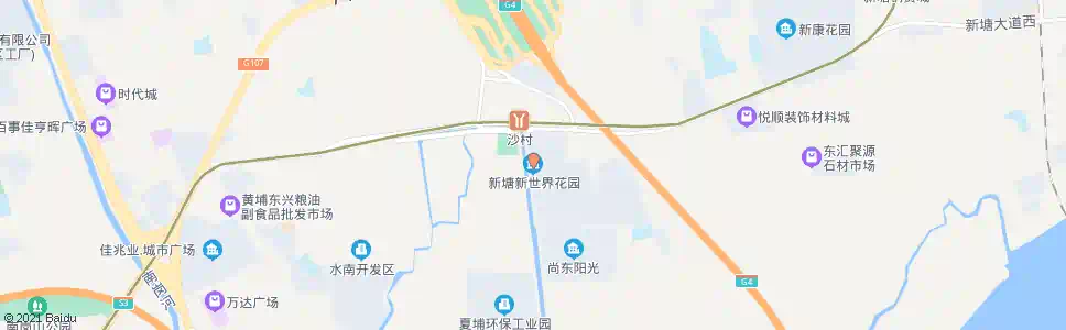 广州新世界花园总站_公交站地图_广州公交_妙搜公交查询2025