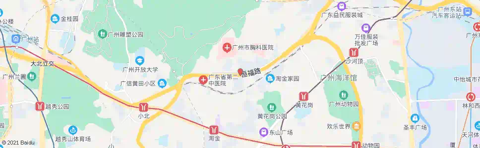 广州省银行医院_公交站地图_广州公交_妙搜公交查询2025