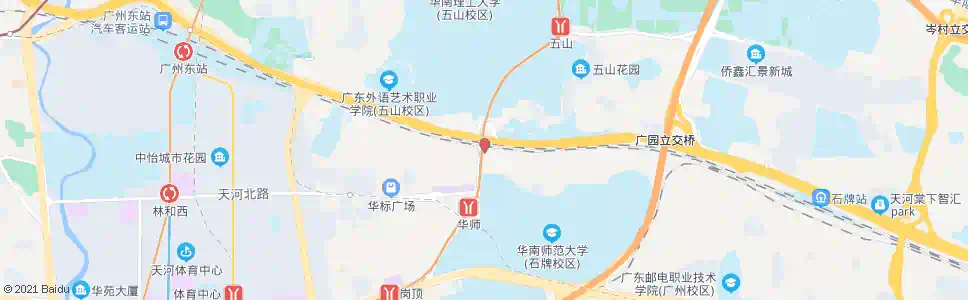 广州翰景路_公交站地图_广州公交_妙搜公交查询2025