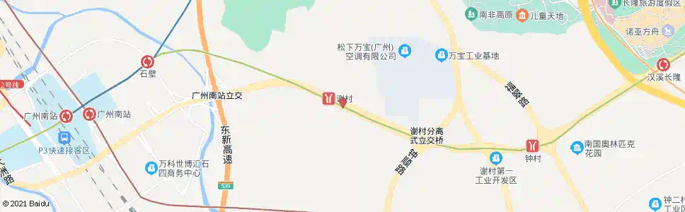 广州地铁谢村站_公交站地图_广州公交_妙搜公交查询2025
