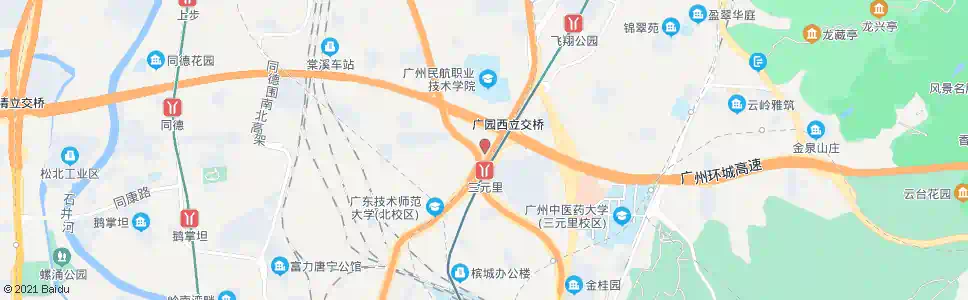 广州地铁三元里站(c1出口)_公交站地图_广州公交_妙搜公交查询2025