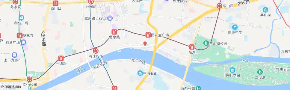 广州东堤_公交站地图_广州公交_妙搜公交查询2025