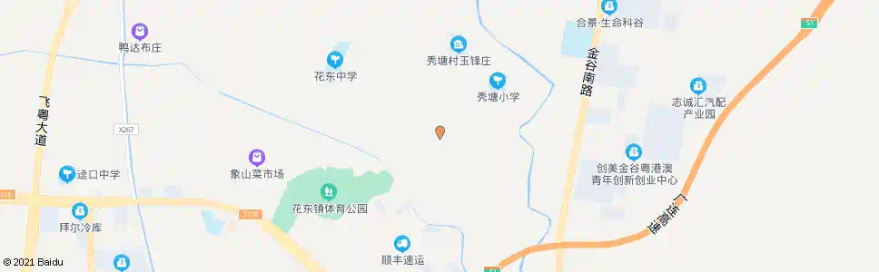 广州秀塘五队_公交站地图_广州公交_妙搜公交查询2025