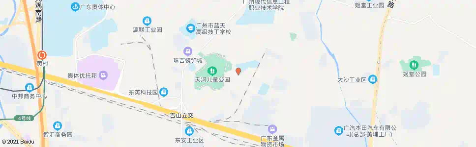广州吉山坑尾路_公交站地图_广州公交_妙搜公交查询2025