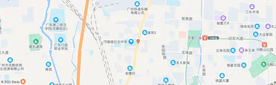 广州邝维煜中学_公交站地图_广州公交_妙搜公交查询2025